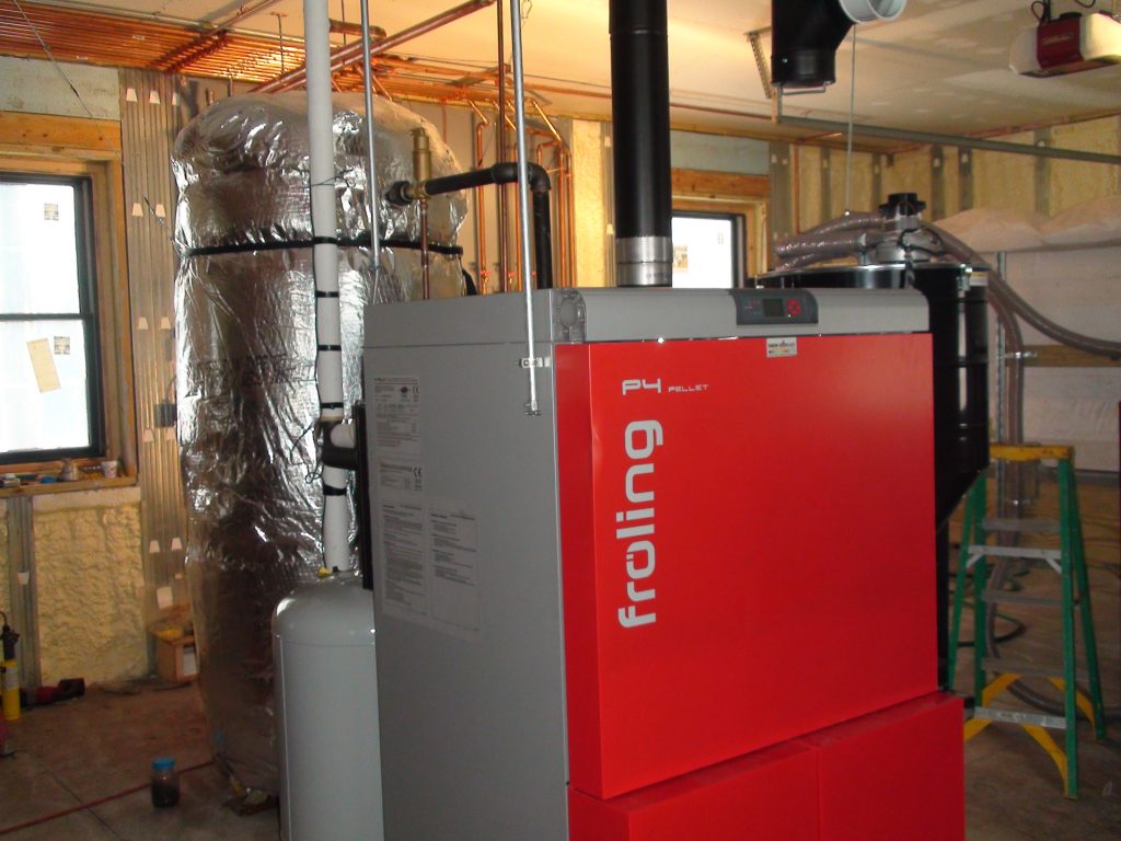 Fröling P4 Automatic Pellet Boiler in a 6,000 sq. ft. Home