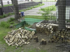 Froling FHG wood pile