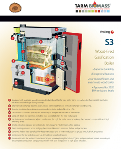 froling s3 wood gasification boiler brochure