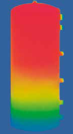 hot water thermal storage tank heat graph