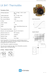 LK Armature LK 841 Mixing Valve Brochure