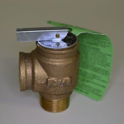wood boiler relief valve