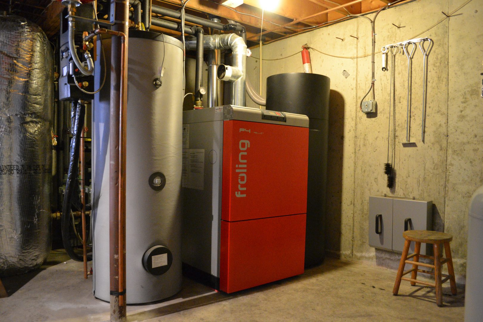 Froling P4 fully automatic pellet boiler